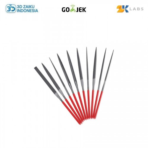 ZKLabs Diamond File 10 Pcs Set Alat Kikir Manual untuk Perhiasan Emas Diamond Kaca Batu